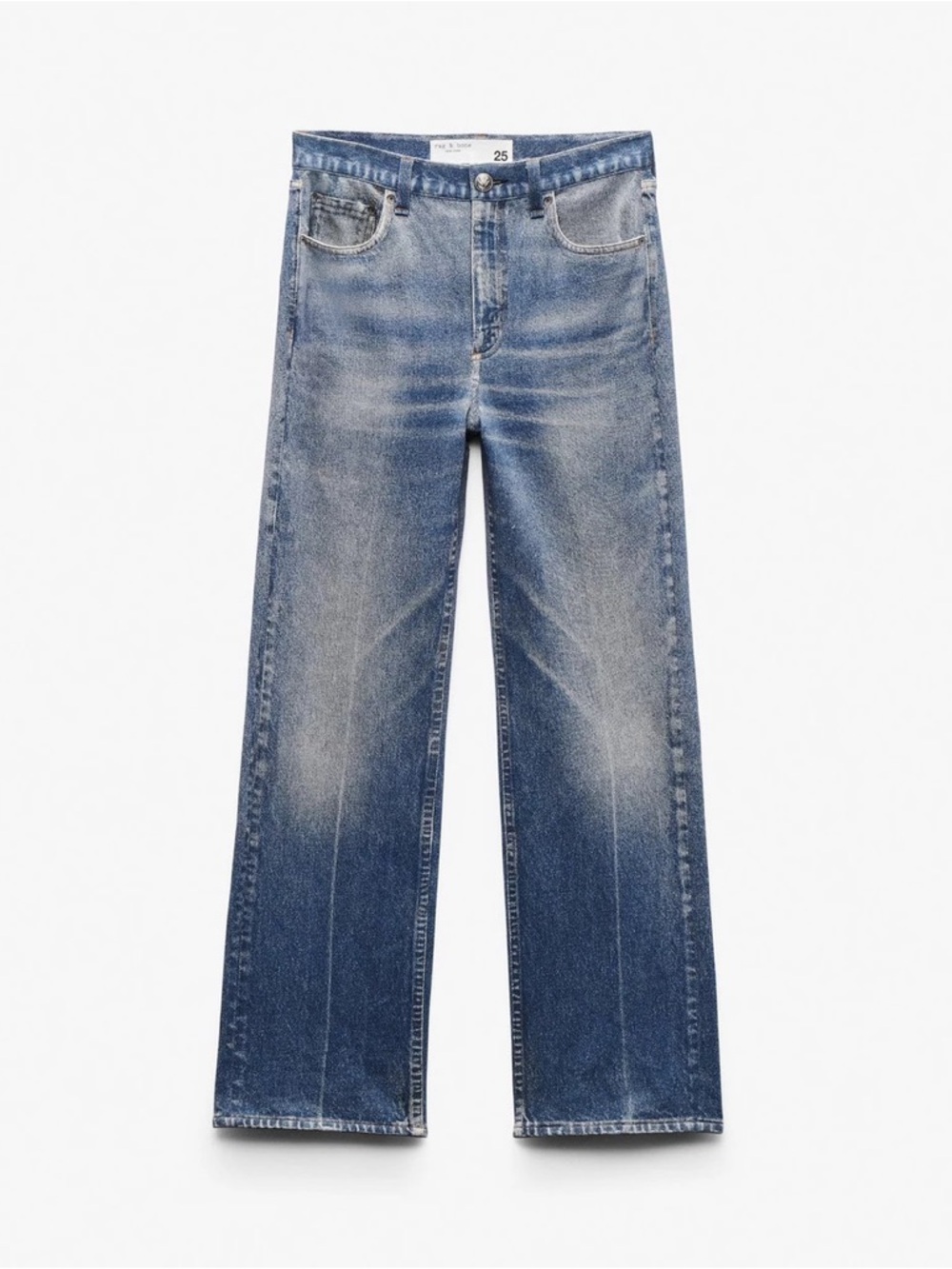 RAG & BONE MIRAMAR $268 COTTON TERRY SHEA STRAIGHT PANTS